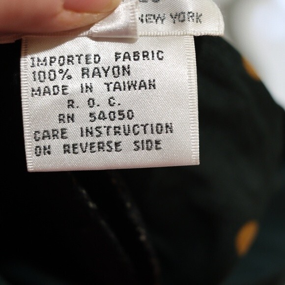 Christian Dior SEPARATES Vintage Bottle Green Orange Polka Dot Cambridge Top 12 - Picture 11 of 14